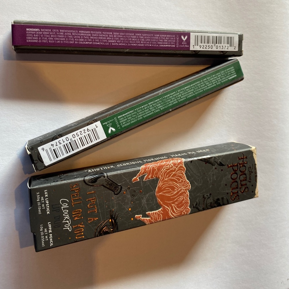 Lip duo (I put a spell on you) and 2 liners